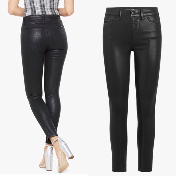 Joe's Jeans Denim - Joe’s Jeans, Black Coated Skinny Ankle Sz 28